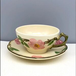 NWOT Franciscan Desert Rose Cup & Saucer Set
